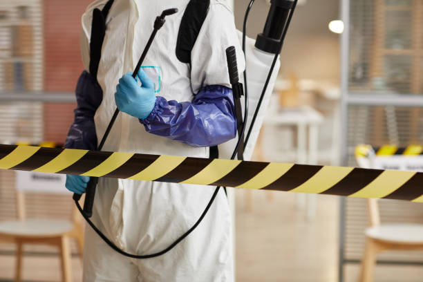 Professional Biohazard Cleanup technician working in Collingswood, NJ